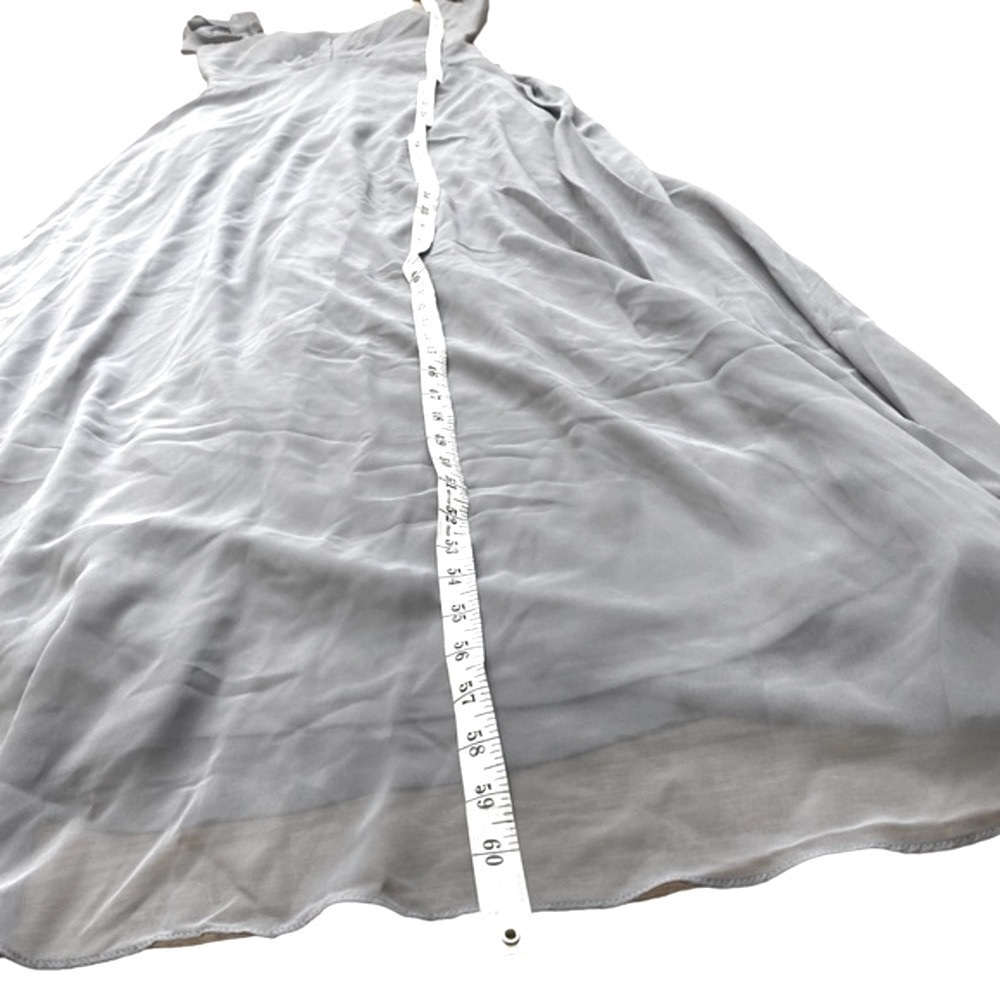 NWT Birdy Grey Kae Chiffon Dress in Silver - Picture 7 of 11